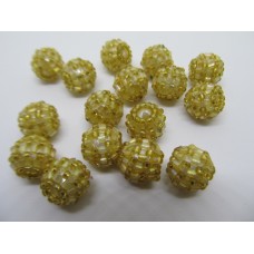 Seedbead Covered Beads